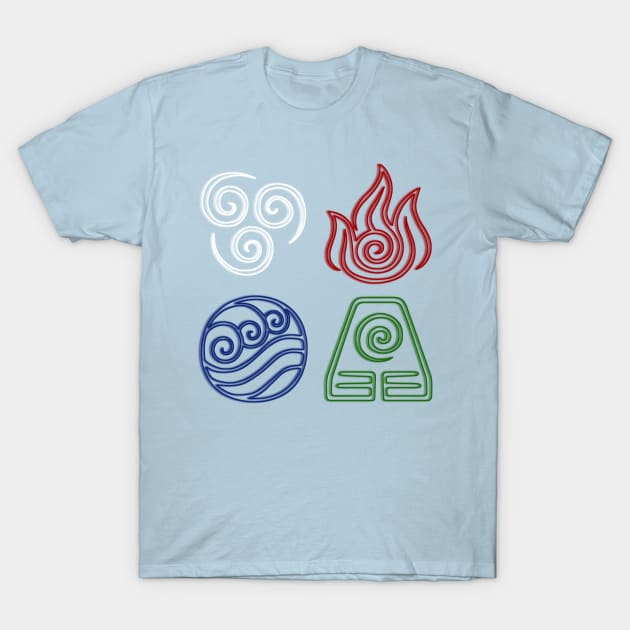 Four Elements T-Shirt by Colossal